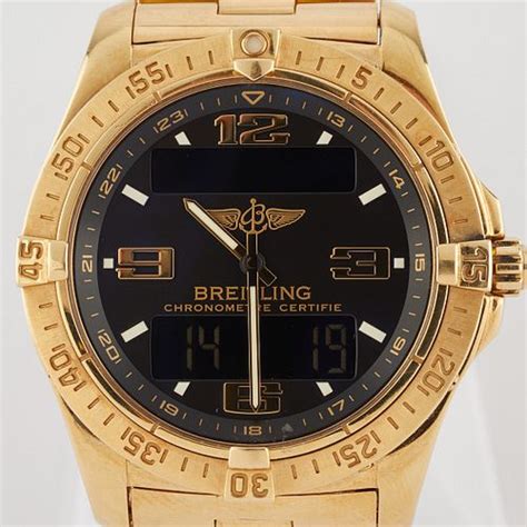 breitling aerospace 18k gold|Breitling aerospace bracelet.